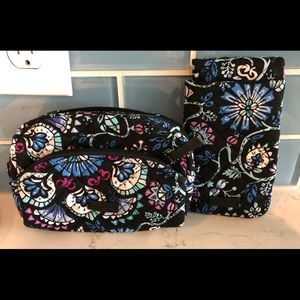 Vera Bradley mini cosmetic and eyeglass case
